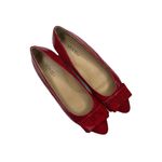 Women's Van Eli Red Poised Bow Flats Size 9 M Photo 7