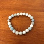 Morgan & Me Designs Beaded Christian Bracelet Handmade Jewelry Silver Cross NIP White Photo 4