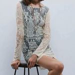 Free People  NWT Lace Boho Dress Ivory Photo 0