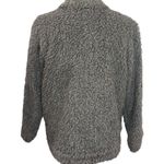 NSF Reese Faux shearling teddy plush utility jacket in grey size S Photo 2