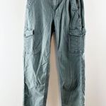 American Eagle  High Rise Straight Leg Cargo Pants Green 4 Photo 4