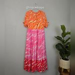 Briton Court Sadie Zebra Maxi Dress Pink Size L Photo 6