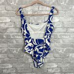 Madewell Second Wave Square-Neck Tank One-Piece Swimsuit in
Tropicale Floral Photo 1