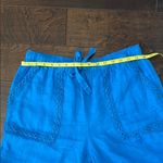Joie Vibrant Colbat Blue Cropped Linen Pants WM MSRP $80 Photo 4