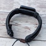 Tie Bracelet with Celtic Like Charm Photo 5