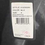 Adrianna Papell Black Fit & Flare Dress 4 Taffeta Midi Bow Waist Rhinestone Photo 9