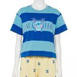 Disney Stitch Aloha striped graphic t-shirt Photo 0