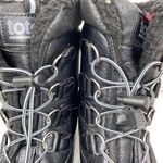 Totes elastic tie with cinch close rubber bottom winter boots black sz 6 Photo 4