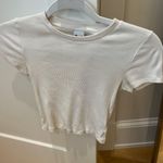 Aritzia TNA ripped white crop top Photo 0