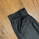 Commando  Joggers Womens Small Faux Vegan Leather Pull On Pants Black Pockets Photo 3