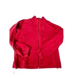 Columbia Red Fleece Jacket - Size large - red Note**zipper pull broken but still Photo 2