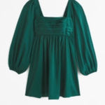 Abercrombie & Fitch Abercrombie Emerson Puff Sleeve Mini Dress Christmas Photo 0