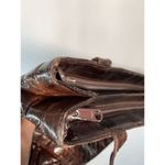 Vintage Eel Skin Hong Kong Shoulder Purse 8x12" Brown Photo 13