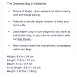 Rothy's Rothy’s crescent Stylish Cream Shoulder Bag NEW Photo 6