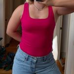 A New Day hot pink square neck body suit Photo 0