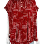 Koch Red Paisley Blouse Size XS Photo 0