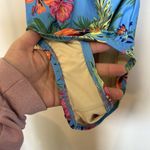 Modcloth ‎ The Jenny Floral Tropical One-Piece Swimsuit - Blue Medium Photo 3