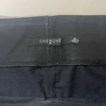 One 5 One Solid Black Faux Leather 4-way Stretch Leggings Photo 10