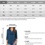 Women's Dressy Lapel Button Down Shirts for Work Office Business Casual Chiffon Blouse Tops Photo 4