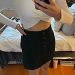 Corduroy Green Button Skirt Size M Photo 1