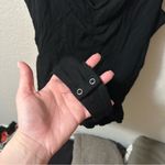 Bar III Black Thong Bodysuit LARGE Photo 3