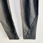 Helmut Lang  Women's Striped Leggings – Dark Gray, Sleek Minimalist, Size P Photo 6