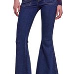 Free People RARE NWOT  Stella Super Flare Jeans 26 Bell Bottoms Patch Pockets 70s Photo 0