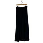 B Darlin B. DARLIN Black Pleated Maxi Skirt Flowy Sheer Overlay Women's Size Photo 3