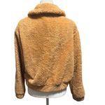 Urban Outfitters  Sherpa Fleece Zip Jacket – Tan Teddy Bomber – Women’s Small Photo 3