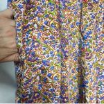 ZARA Floral Satin Flowing Trousers Pants Elastic Waist Photo 4