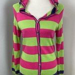 NEW Krimpson Klover Bright Striped Button Down Cardigan Photo 0