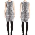 St. John  Collection SAFARI MULTI LeopardPrint Jacquard Sheath Dress Size 12 NWOT Photo 1
