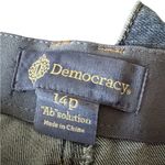 Democracy  Ab solution Mid-Rise Kick Flare Jeans Double Layer Fray Hem Sz 14P Photo 4