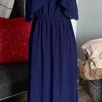 Xhilaration Navy Blue Maxi Dress Photo 0
