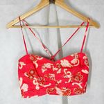 ALC Frank A. L.C. Arit Floral Ruched Summer Vacation Beach Casual Crop Top Size 8 Photo 0