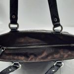 Coach Circle Patchwork Handbag Purse Black Brown Tote Shoulder Bag Retro Y2k Photo 8