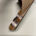 Zac Posen  Shoe Winfield Faux Fur Shearling Mule Dune Nappa Leather Flat 8 NIB Photo 5