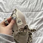 Aerie NWT  Womens Size Small Long Beige Polka Dot Cheetah Bow Summer Beach Photo 7