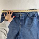 EXPRESS  Sz 16 Jeans 90's Ankle Boot Jeans Mid Rise Distressed Holes Blue Women's Photo 12