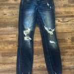 Vervet Flying Monkey Blue Ankle Cropped Jeans with Distressed Design Photo 0