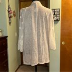 Maurice's Maurice’s cream lace overlay open cardigan size 0 (XL) crochet accents Photo 2