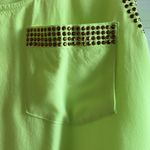 I.N. San Francisco Lime Yellow Tank With Sequin Detail Photo 5