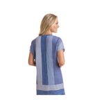 Vineyard Vines  Linen Striped Tassel Shift Dress in Dazzling Blue Sz 00 Womens Photo 1