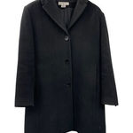 Preston & York Wool Coat Womens SP Petites Used Black Lined Some Condition Issue Photo 0