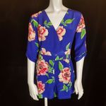Yumi Kim  Blue, Pink, & Green Floral Romper (XS) Photo 3