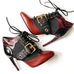 Burberry  Black/Brown Python and Leather
Buckle Ankle booties NEW Photo 0