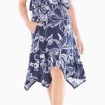 Soma Sleeveless Layered Dress Laguna Lines Navy Photo 0
