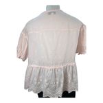 Penelope Rose Light Elegant Pink Blouse Size L 100% Cotton Size L Photo 5