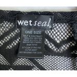 Y2K Wet‎ Seal Sheer Black Lace Back Kimono Cardigan Whimsigoth Preppy Cover Up Size undefined Photo 3