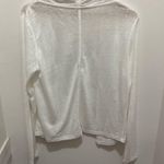 Sundance  100% Linen Open Front Cardigan White Long Sleeve Lightweight S Coastal Photo 3